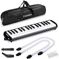 Los mejores  - Melódica CAHAYA- Piano de Viento con 32 Teclas- Incluye Tubo de Soplado- Boquilla y Bolsa de Transporte (Negro)